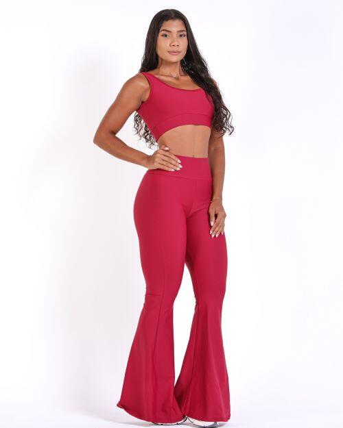 Conjunto Calça Flare Light + Top Scandal Basic