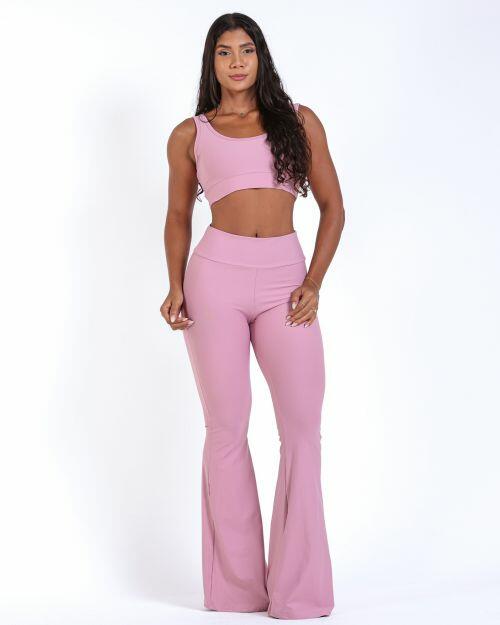 Conjunto Calça Flare Light + Top Scandal Basic