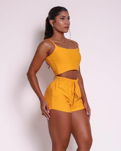 Conjunto Short Boxer Basic Light + Top Regatinha