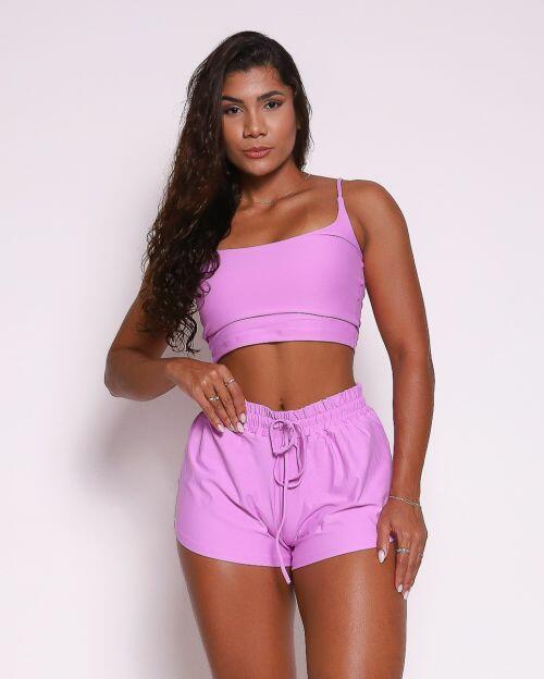 Conjunto Short Boxer Basic Light + Top Regatinha