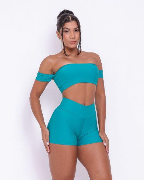 Conjunto Short Básico Curtinho Fluitty + Top Ciganinha