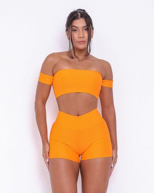 Conjunto Short Básico Curtinho Fluitty + Top Ciganinha