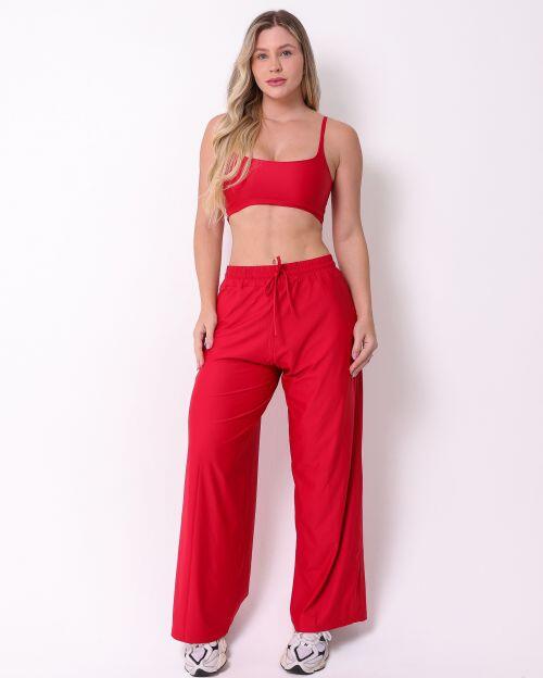Conjunto Calça Pantalona Wide + Top Bruna