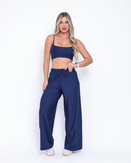 Conjunto Calça Pantalona Wide + Top Bruna