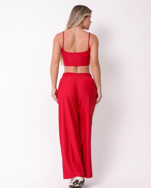 Conjunto Calça Pantalona Wide + Top Bruna