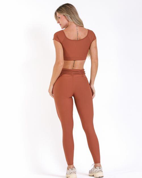 Conjunto Calça Básica Cós Franzido Light + Top Manguinha