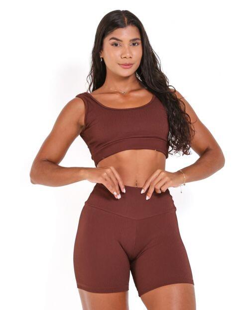 Conjunto Short Bermuda Val�ncia + Top Scandal Basic