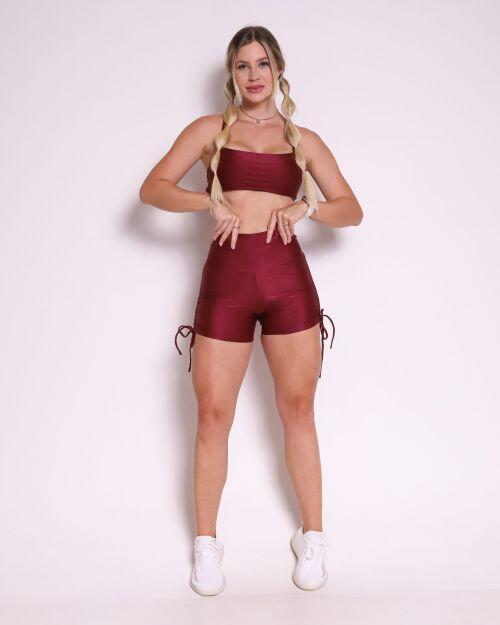 Conjunto Short Empina Cross Compressão + Top Bianca