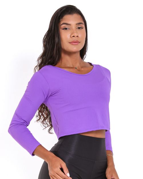 Cropped Manga Longa Pisco