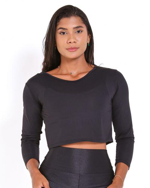 Cropped Manga Longa Pisco