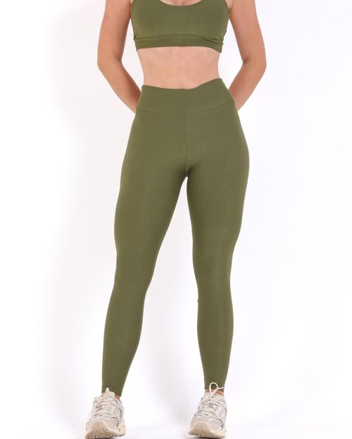 Cal�a Legging B�sica M�dia Compress�o