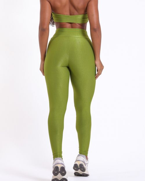 Cal�a Legging B�sica M�dia Compress�o