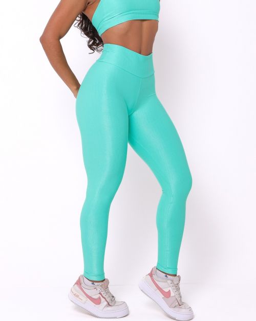 Cal�a Legging B�sica M�dia Compress�o