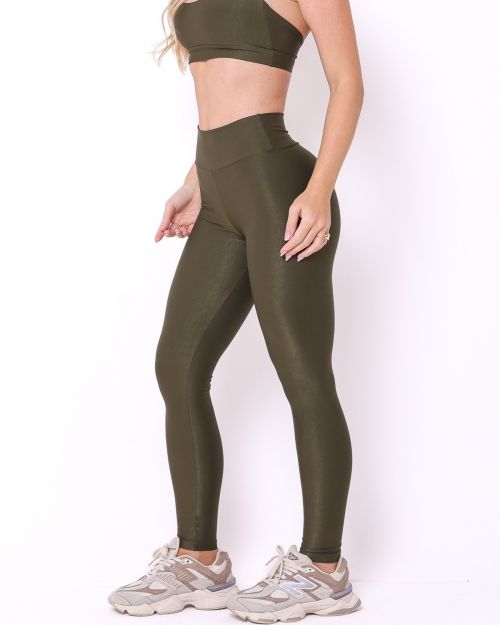 Cal�a Legging B�sica M�dia Compress�o