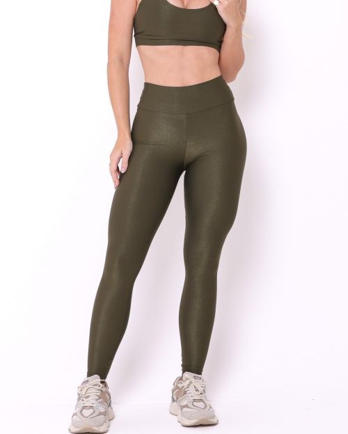 Cal�a Legging B�sica M�dia Compress�o