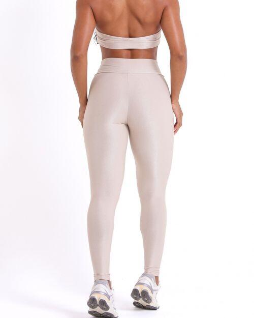Cal�a Legging B�sica M�dia Compress�o