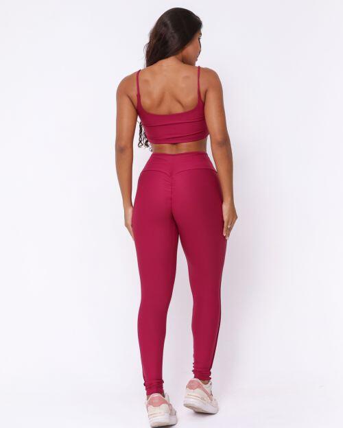 Conjunto Calça Legging Empina Vivo Cós Reto Light + Top Bruna