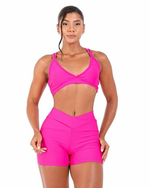 Conjunto Short Básico Cós Cruzado Light + Top Vivi