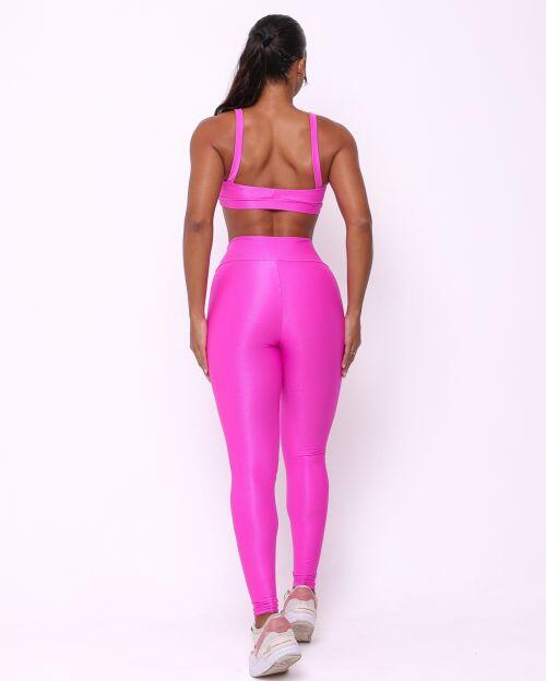 Conjunto Calça Legging Básica Compressão + Top Tai