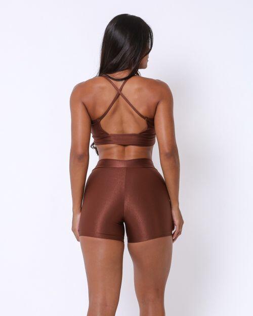 Conjunto Short Básico Cós Fino Compressão + Top Kelly