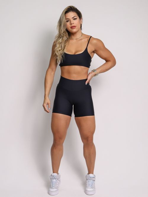 Conjunto Short Bermuda Compressão + Top Aline
