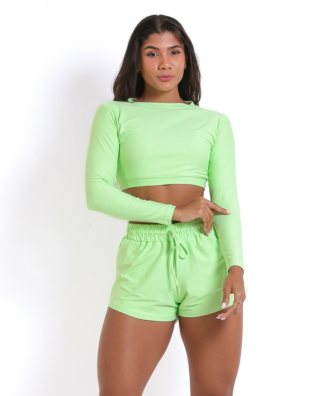 Conjunto Short Boxer Basic Light + Top Maria