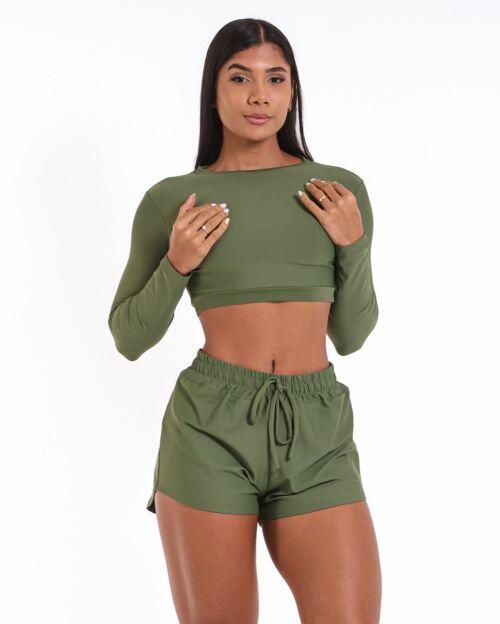 Conjunto Short Boxer Basic Light + Top Maria