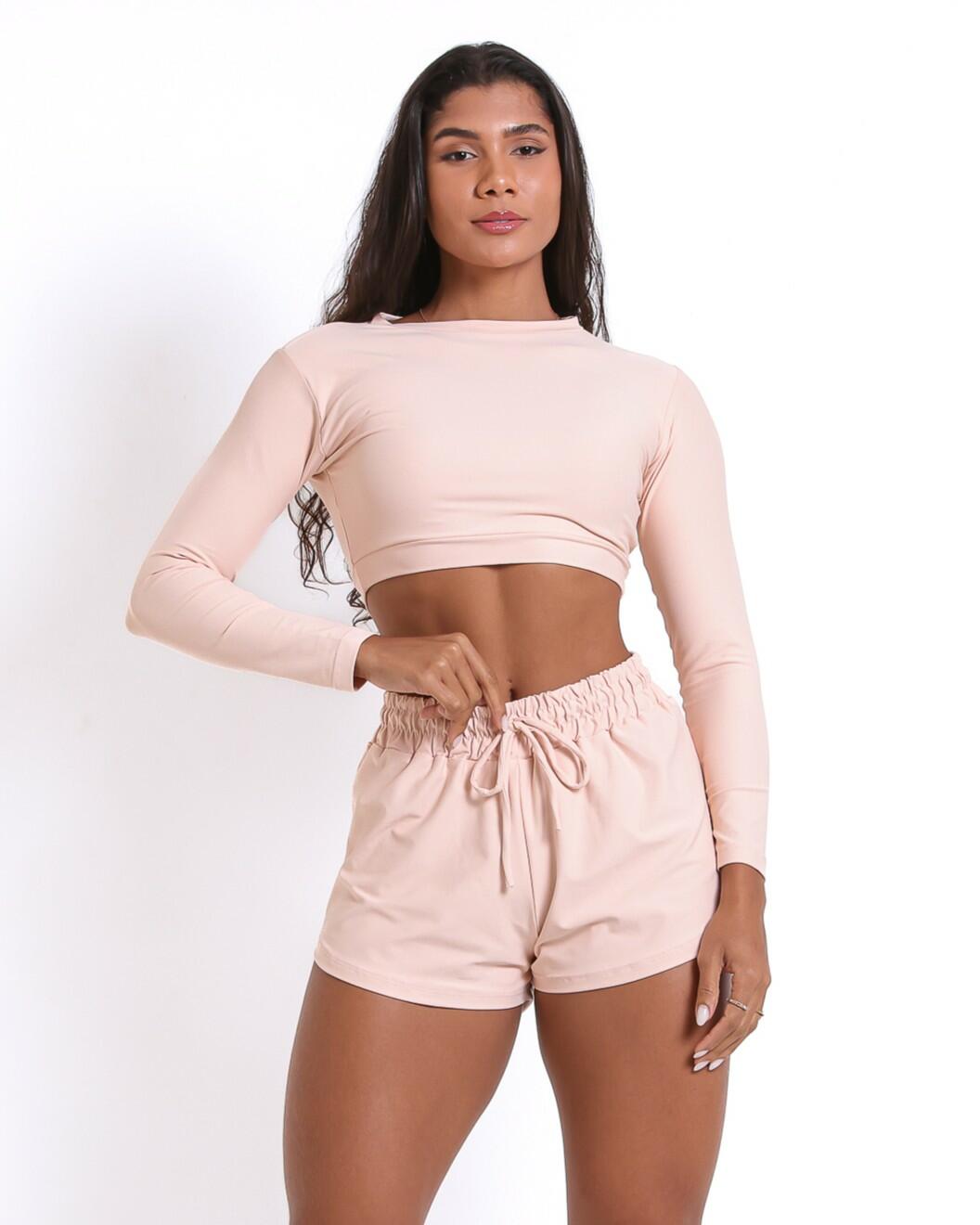 Conjunto Short Boxer Basic Light + Top Maria