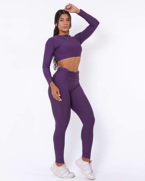 Conjunto Cal�a B�sica C�s Franzido Light + Top Maria