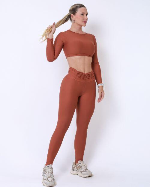 Conjunto Cal�a B�sica C�s Franzido Light + Top Maria
