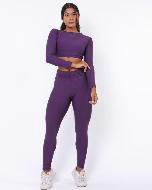 Conjunto Cal�a B�sica C�s Franzido Light + Top Maria