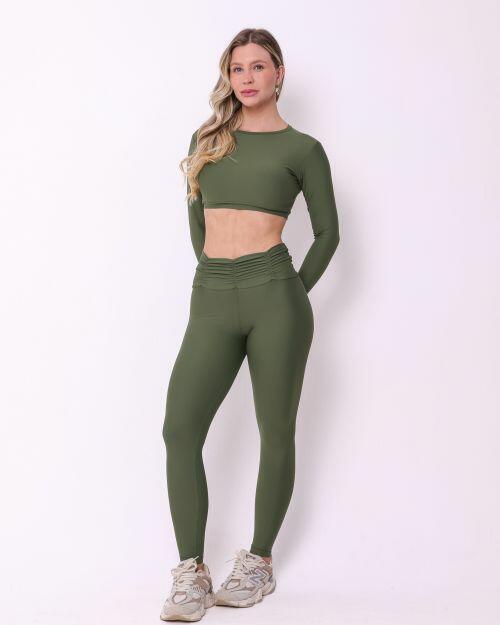 Conjunto Cal�a B�sica C�s Franzido Light + Top Maria