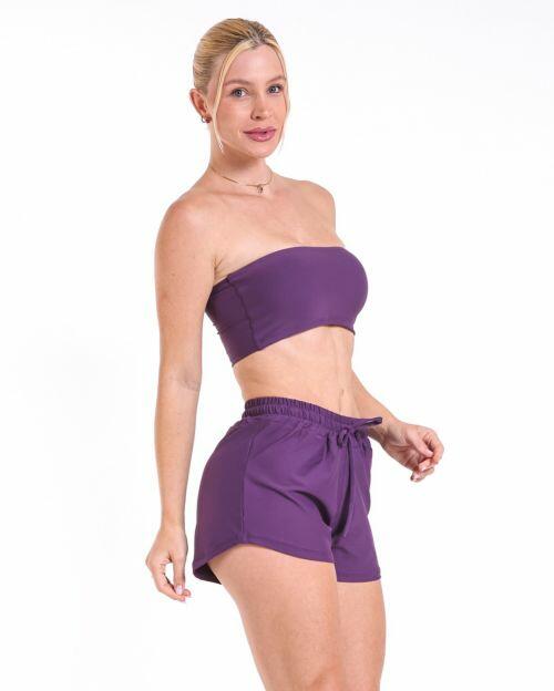 Conjunto Short Boxer Basic Light + Top Faixa