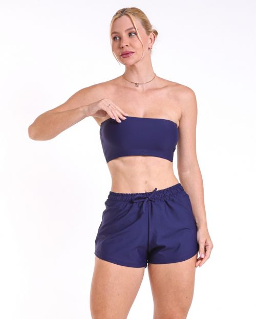 Conjunto Short Boxer Basic Light + Top Faixa