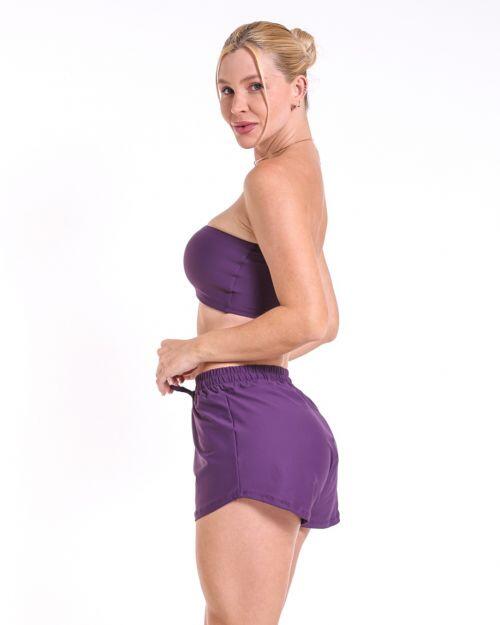 Conjunto Short Boxer Basic Light + Top Faixa
