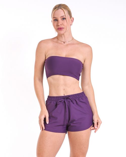Conjunto Short Boxer Basic Light + Top Faixa