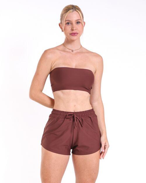Conjunto Short Boxer Basic Light + Top Faixa