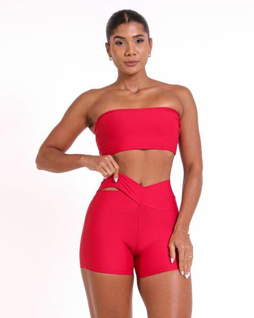 Conjunto Short B�sico C�s Cruzado Light + Top Faixa