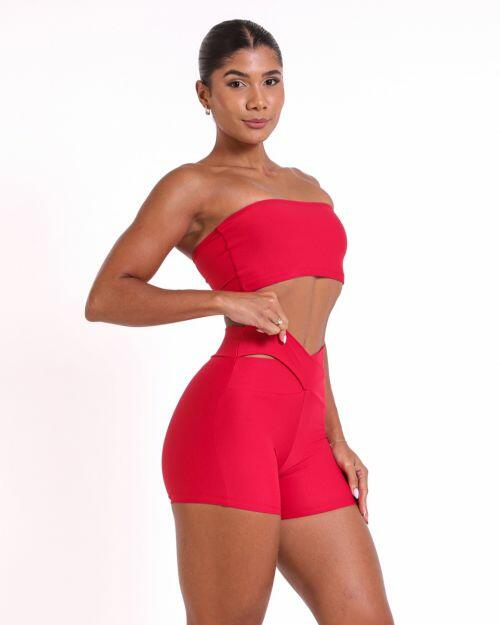 Conjunto Short B�sico C�s Cruzado Light + Top Faixa