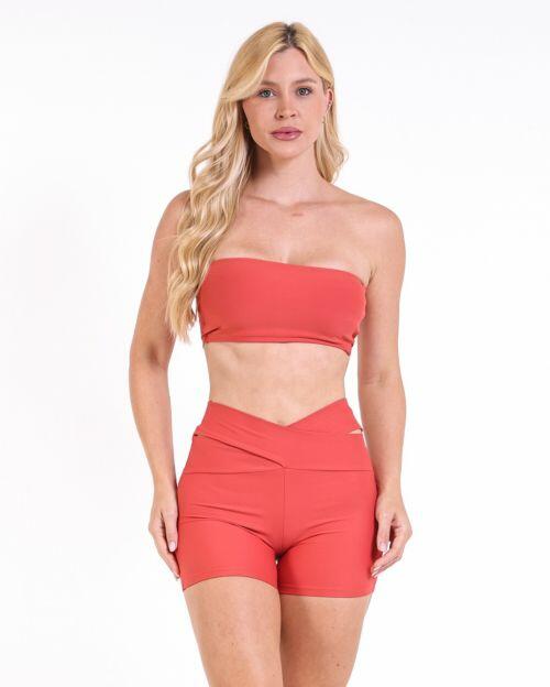 Conjunto Short B�sico C�s Cruzado Light + Top Faixa