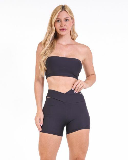 Conjunto Short B�sico C�s Cruzado Light + Top Faixa