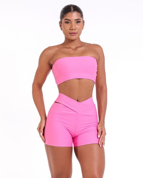 Conjunto Short B�sico C�s Cruzado Light + Top Faixa