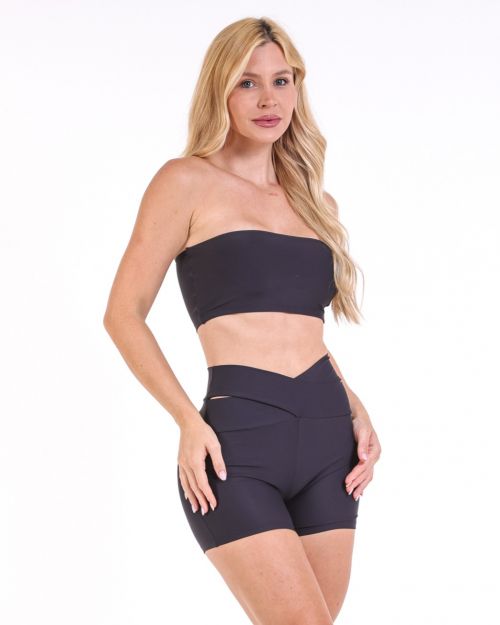 Conjunto Short B�sico C�s Cruzado Light + Top Faixa