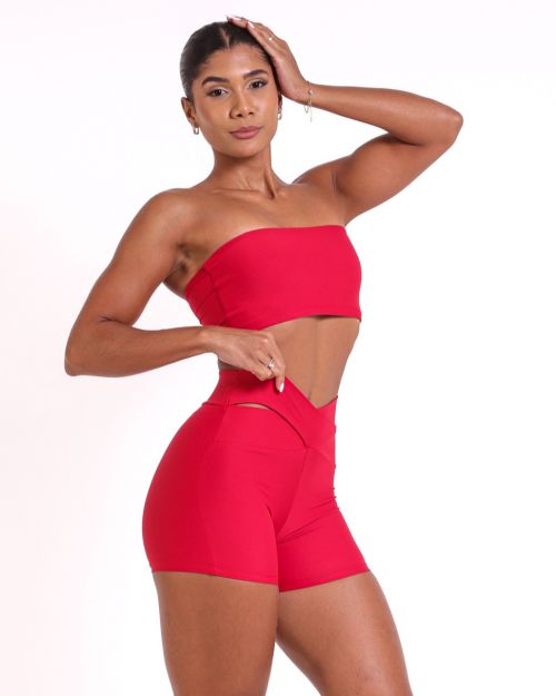 Conjunto Short B�sico C�s Cruzado Light + Top Faixa