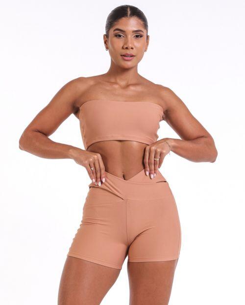 Conjunto Short B�sico C�s Cruzado Light + Top Faixa