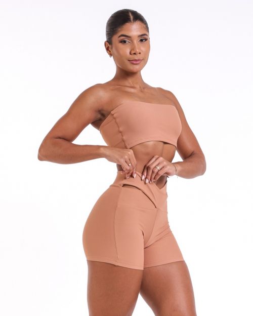 Conjunto Short B�sico C�s Cruzado Light + Top Faixa