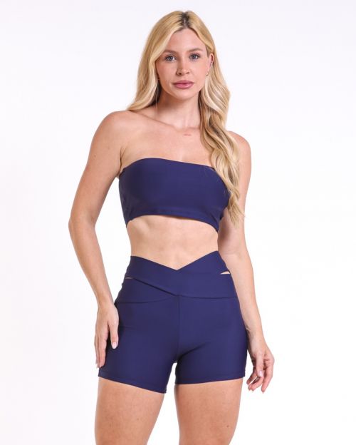 Conjunto Short B�sico C�s Cruzado Light + Top Faixa