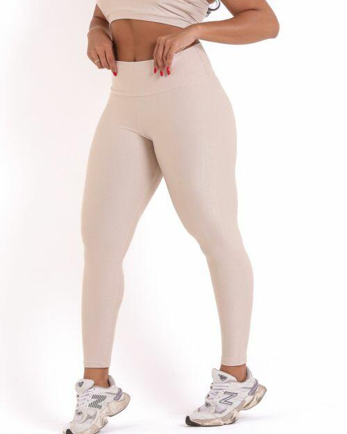 Cal�a Legging B�sica M�dia Compress�o