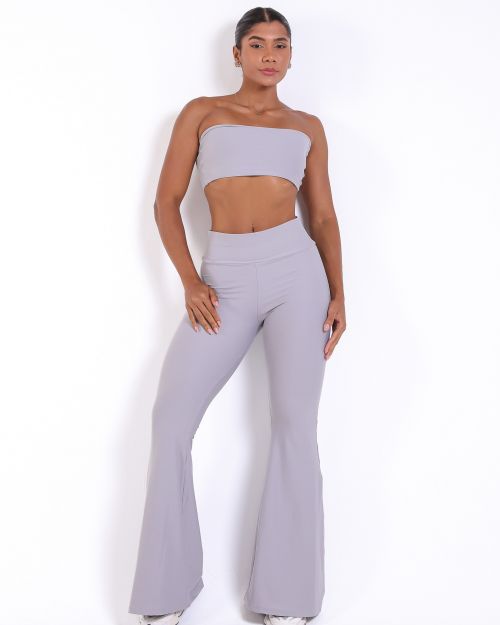 Conjunto Cal�a Flare Light + Top Faixa