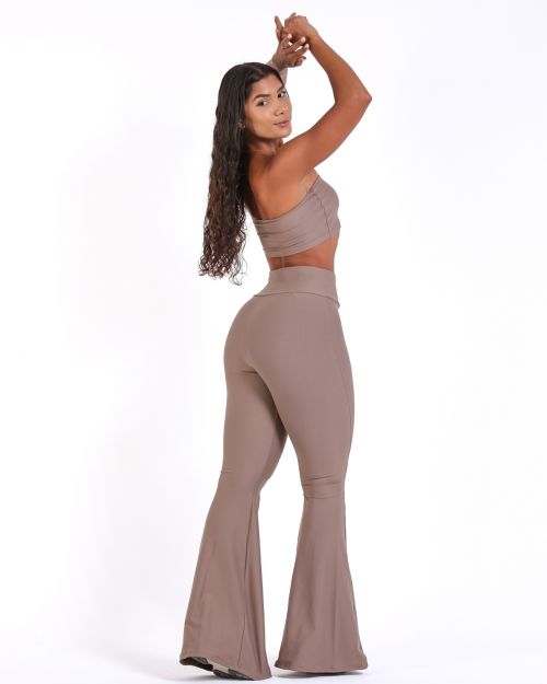 Conjunto Cal�a Flare Light + Top Faixa